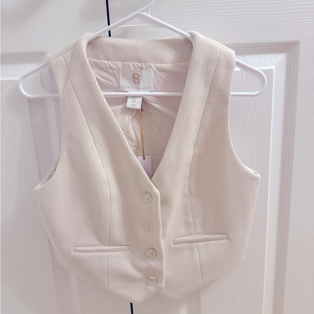 NWT House of Harlow 1960 Corduroy Cropped Tank Size S